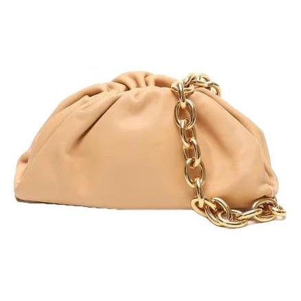 Pouch leather handbag