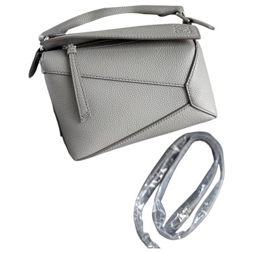 Puzzle leather handbag