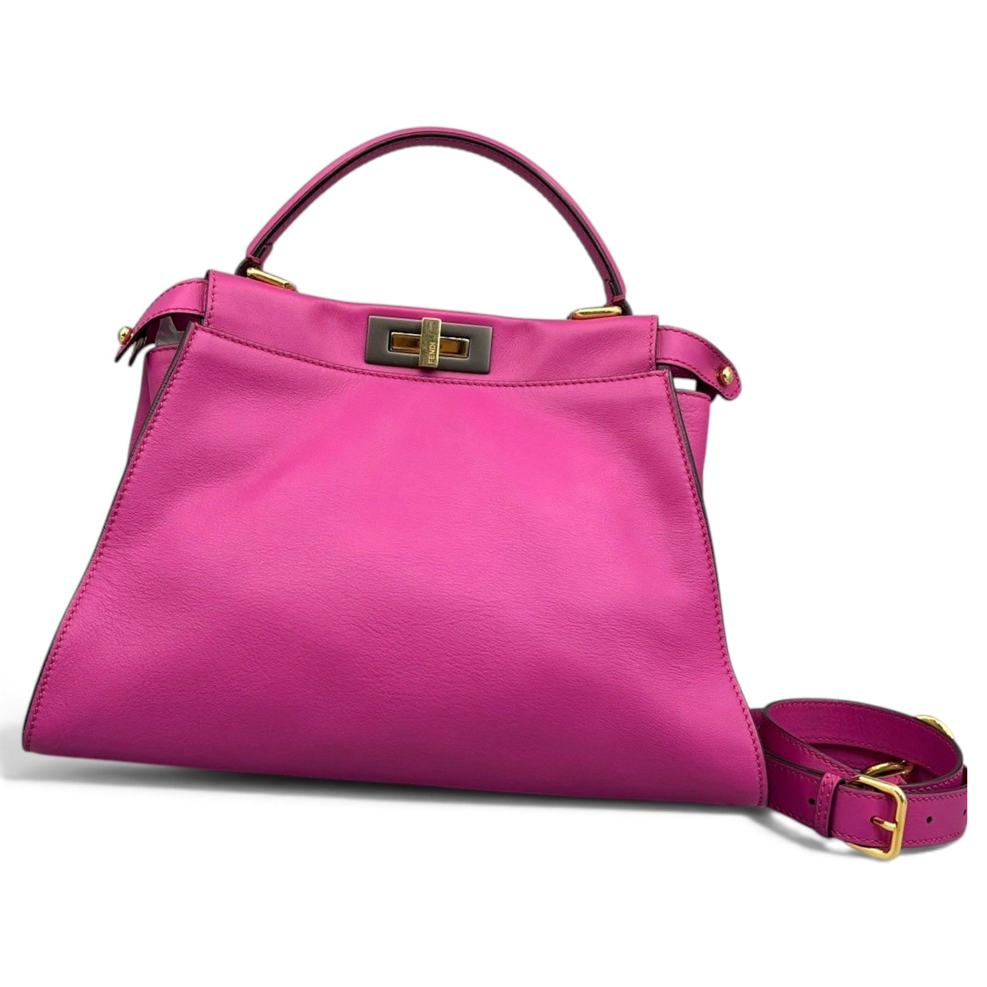 Peekaboo leather handbag