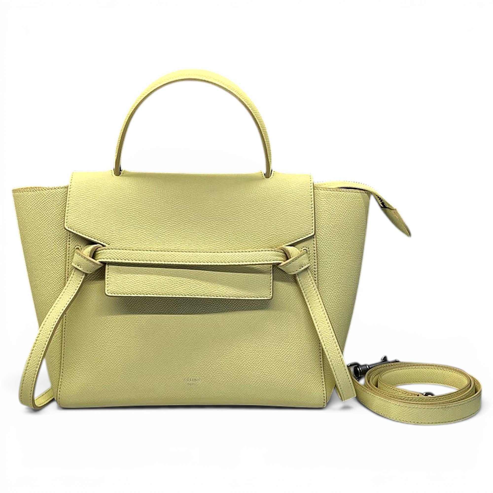 Belt leather handbag