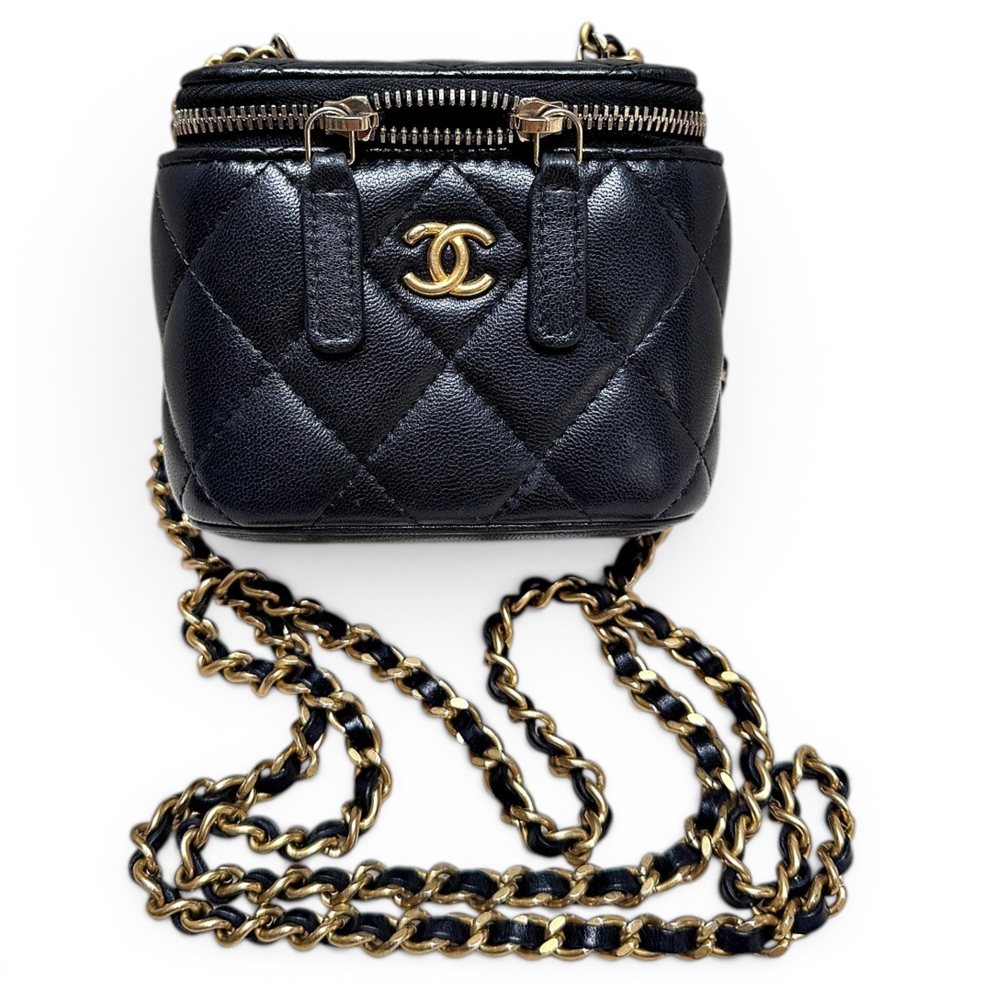 Vanity leather mini bag