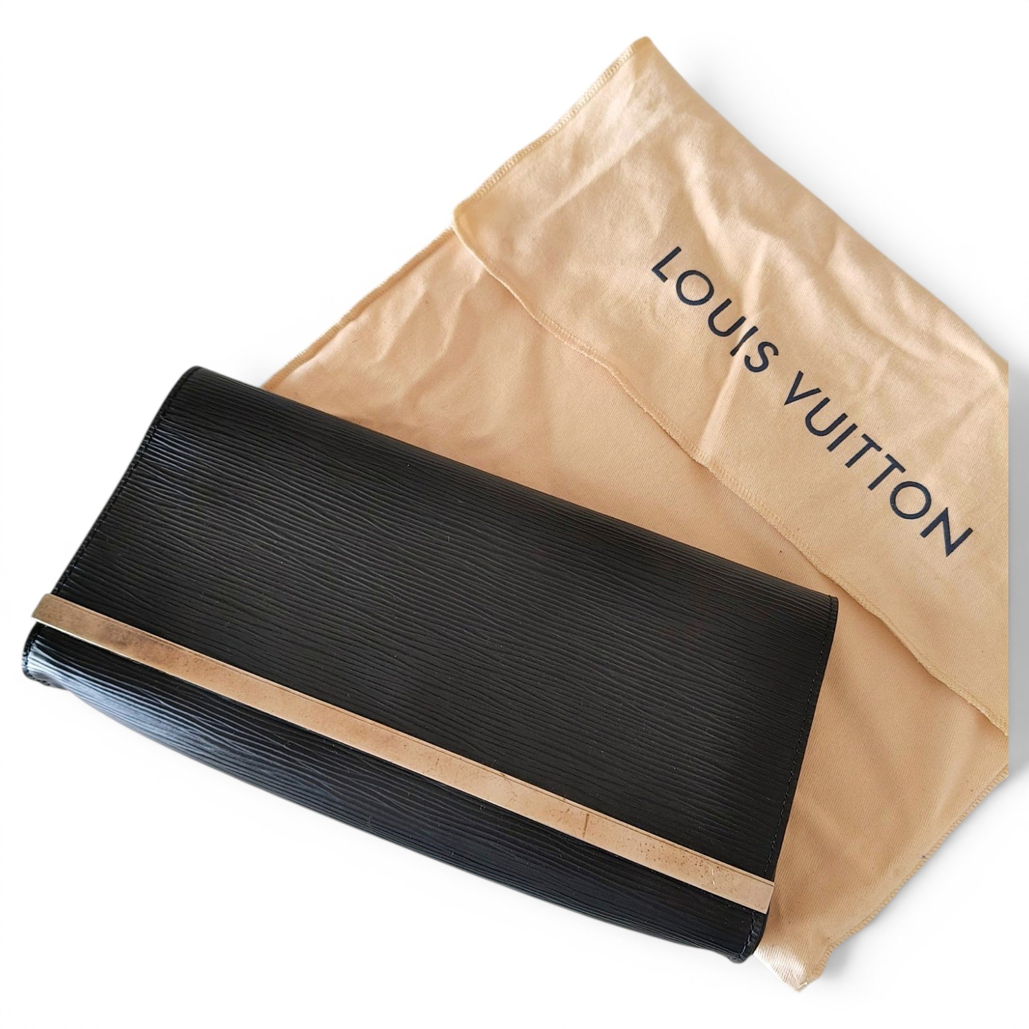 Sunset Boulevard leather clutch bag
