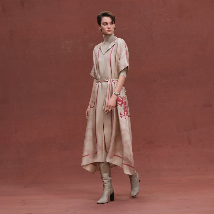 Beige Avoine "Palefroi Remix" Caftan
