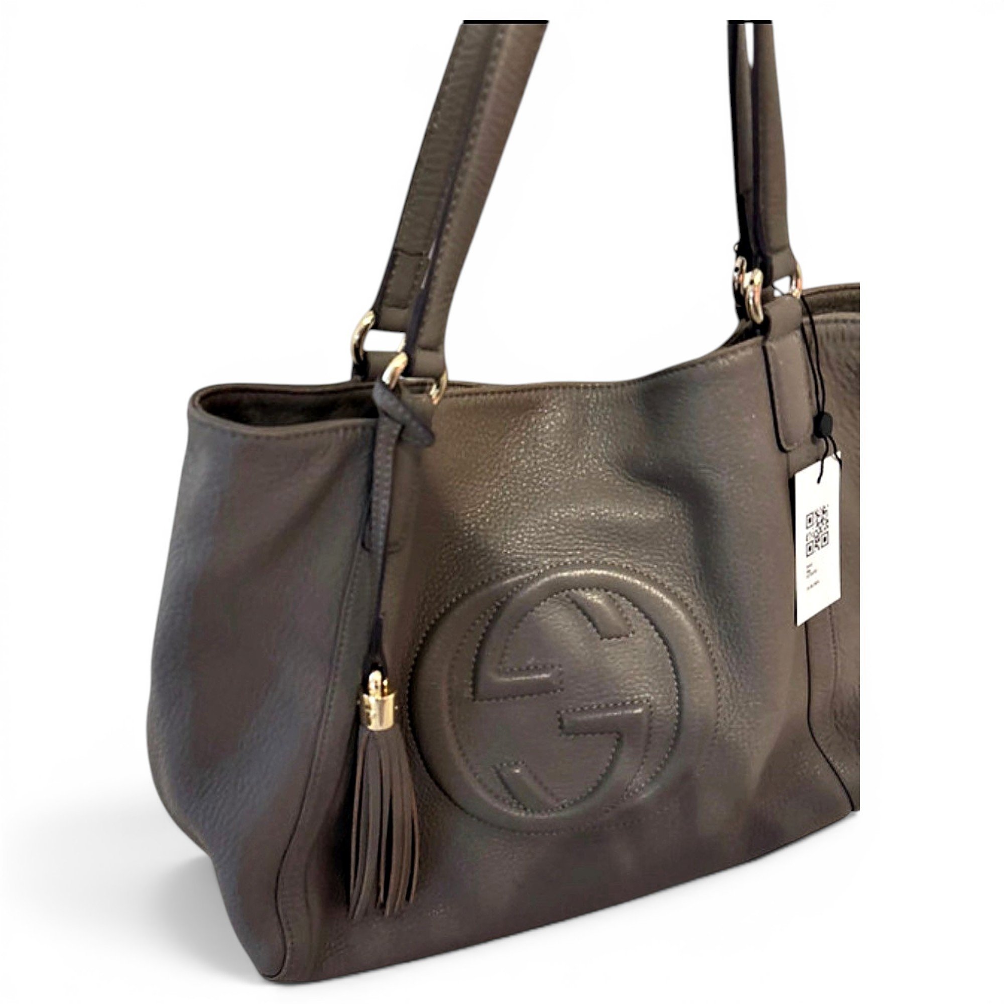 Leather tote
