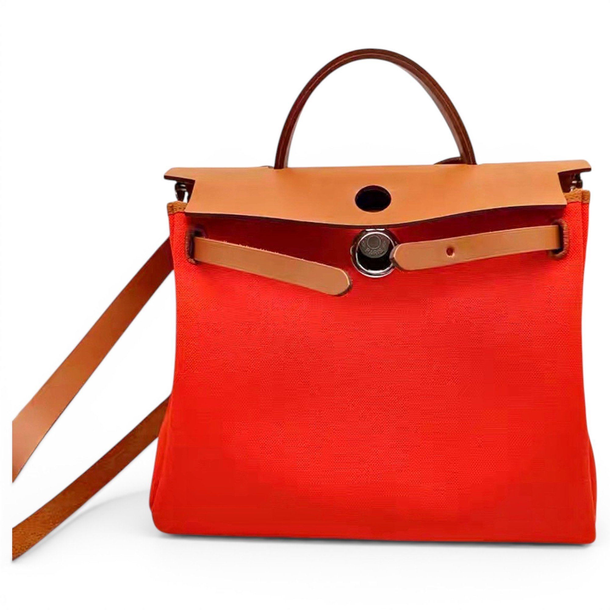 Hermes Herbag Handbag Orange