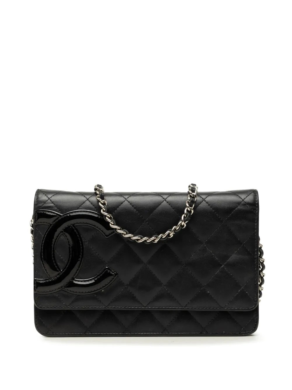 2012 Quilted Lambskin Cambon Ligne Wallet On Chain crossbody bag