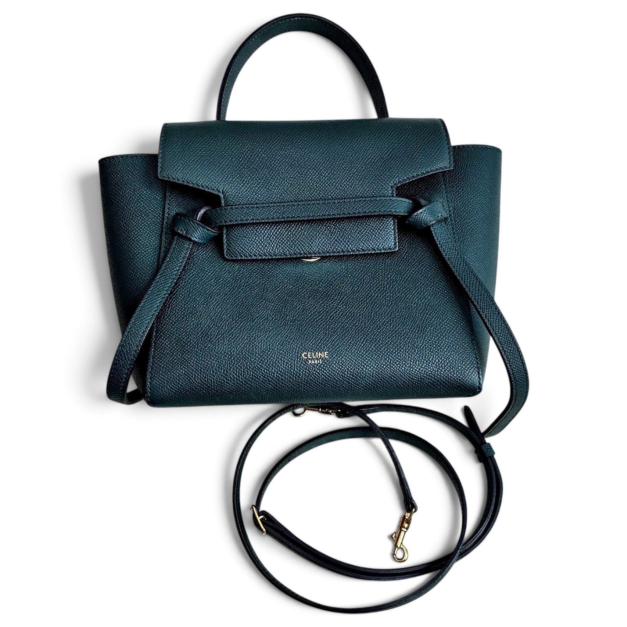 Belt leather handbag