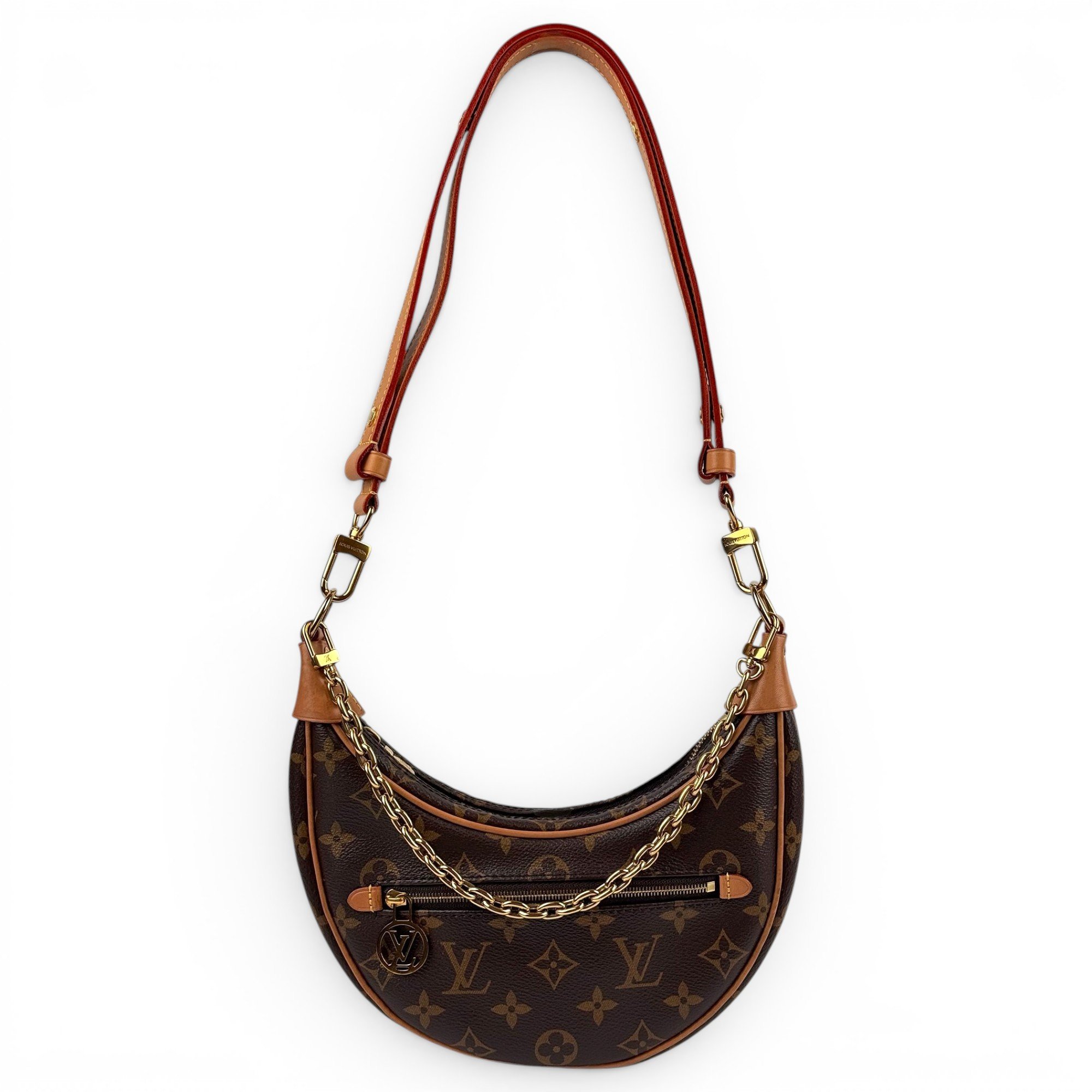 Loop leather handbag