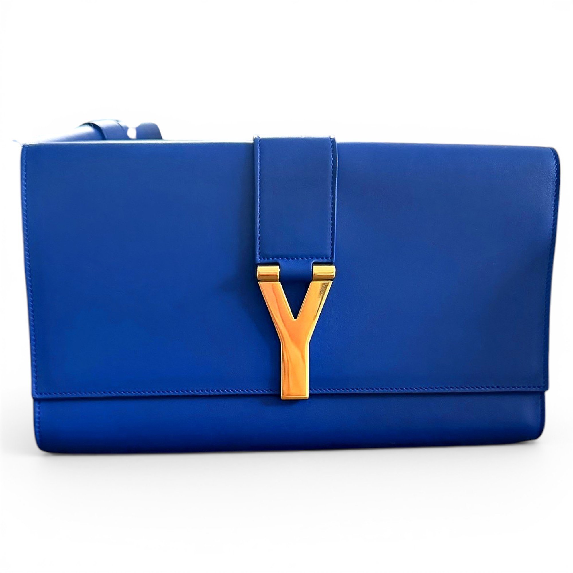 Leather clutch bag