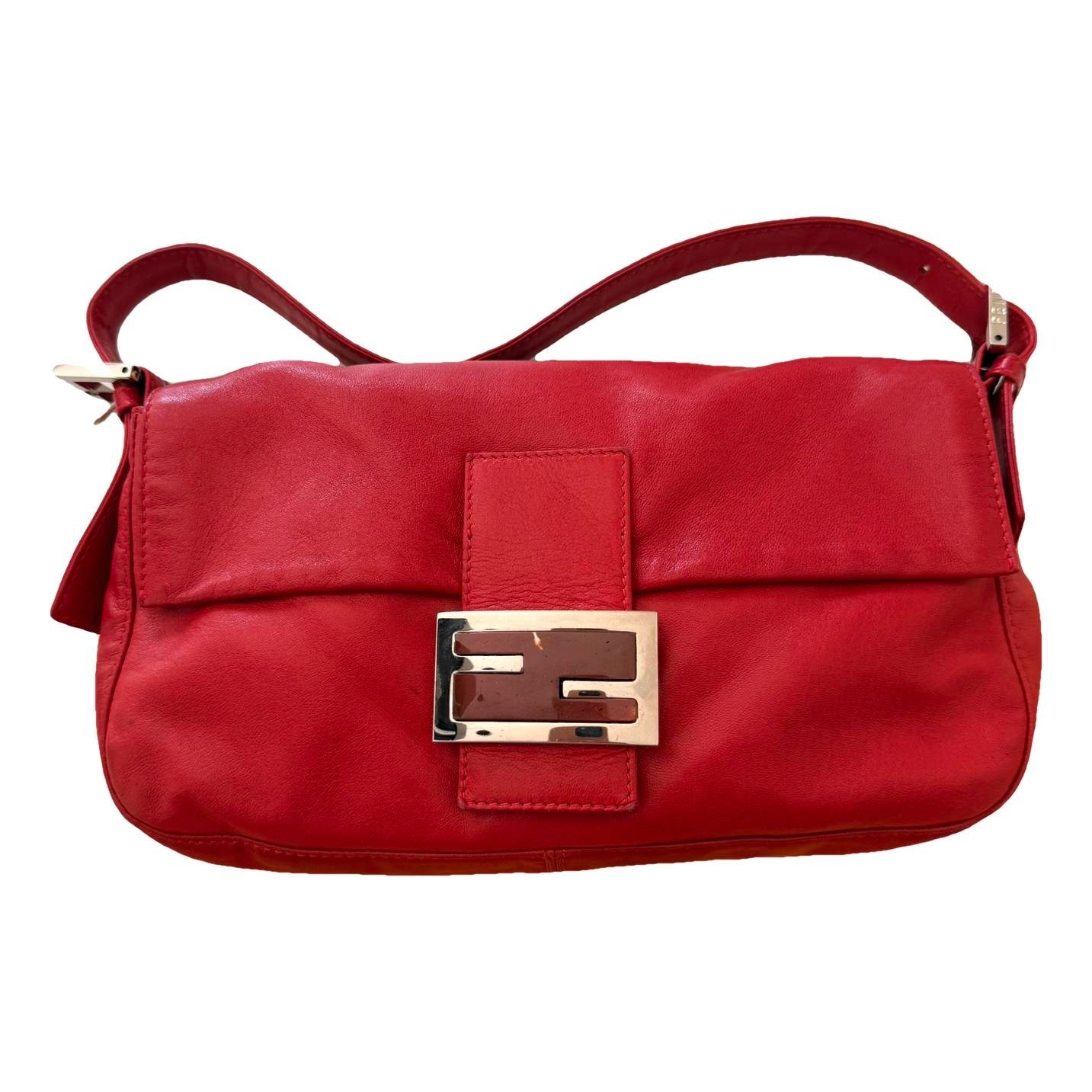 Baguette leather handbag