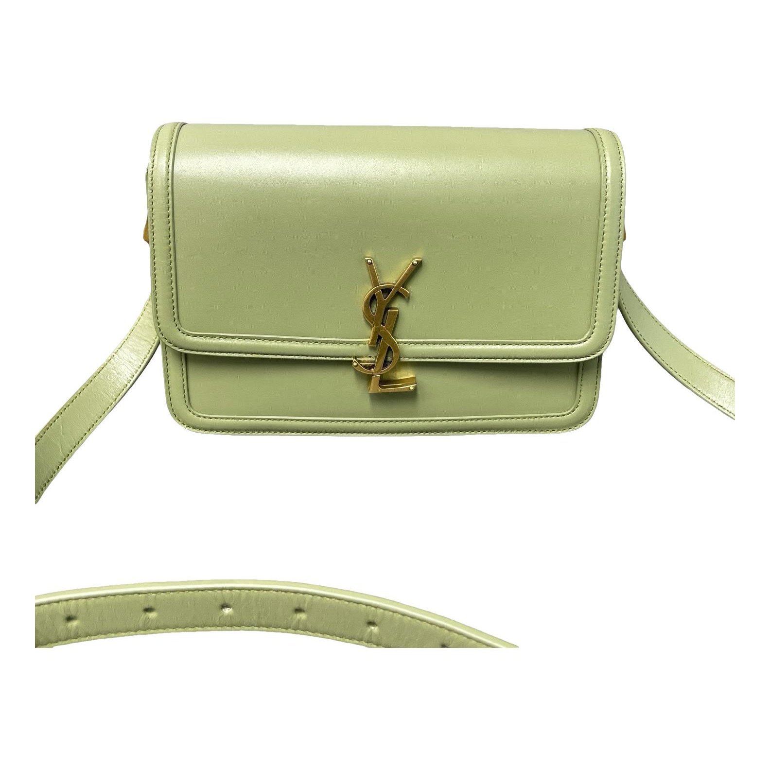 Solférino leather handbag
