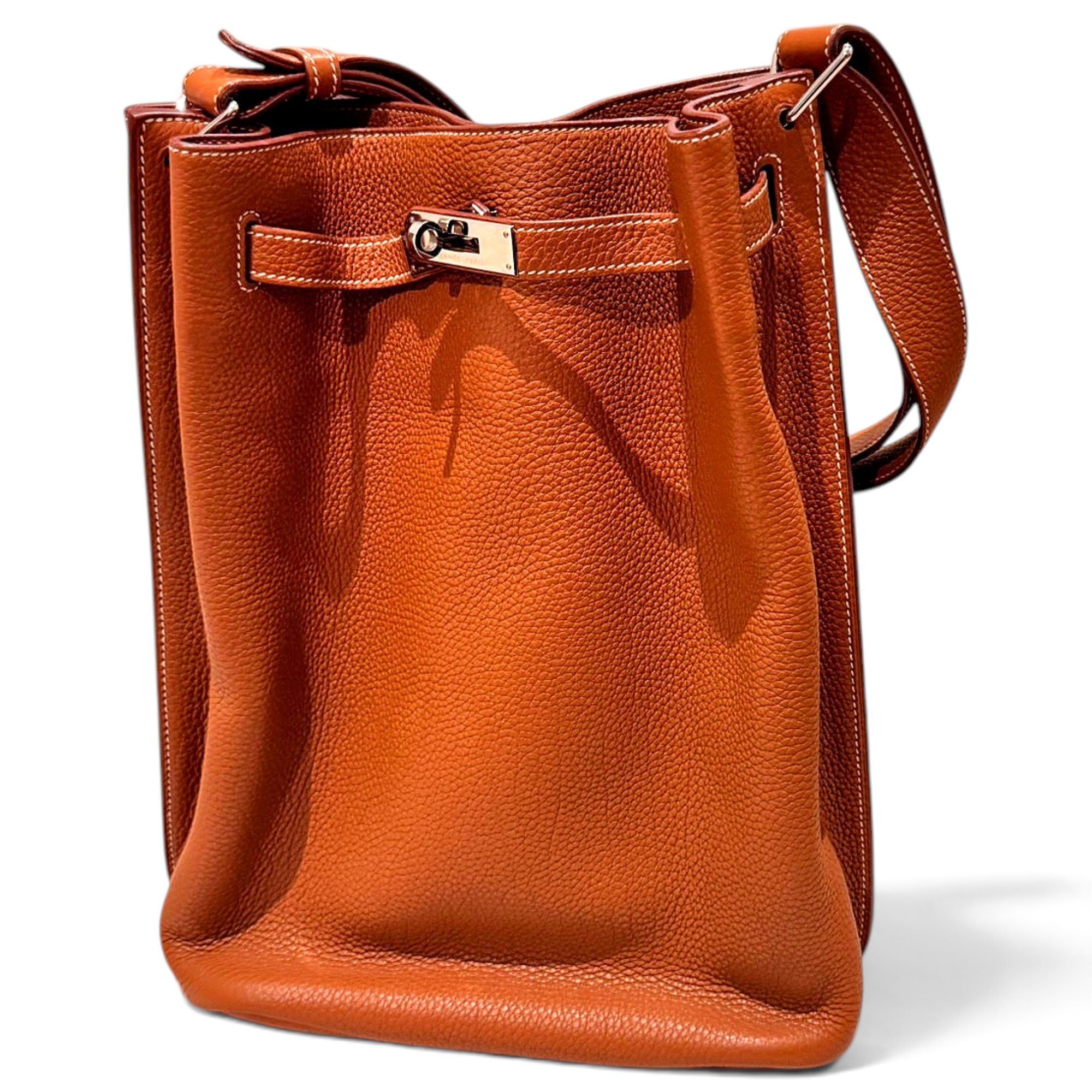 So Kelly leather handbag