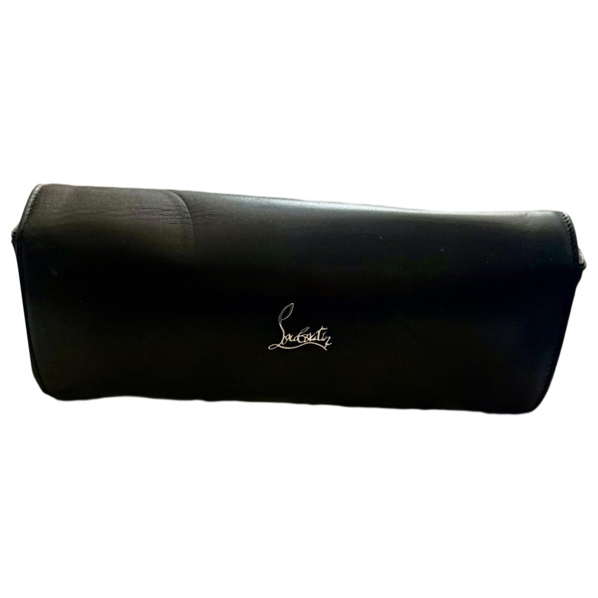 Leather clutch bag