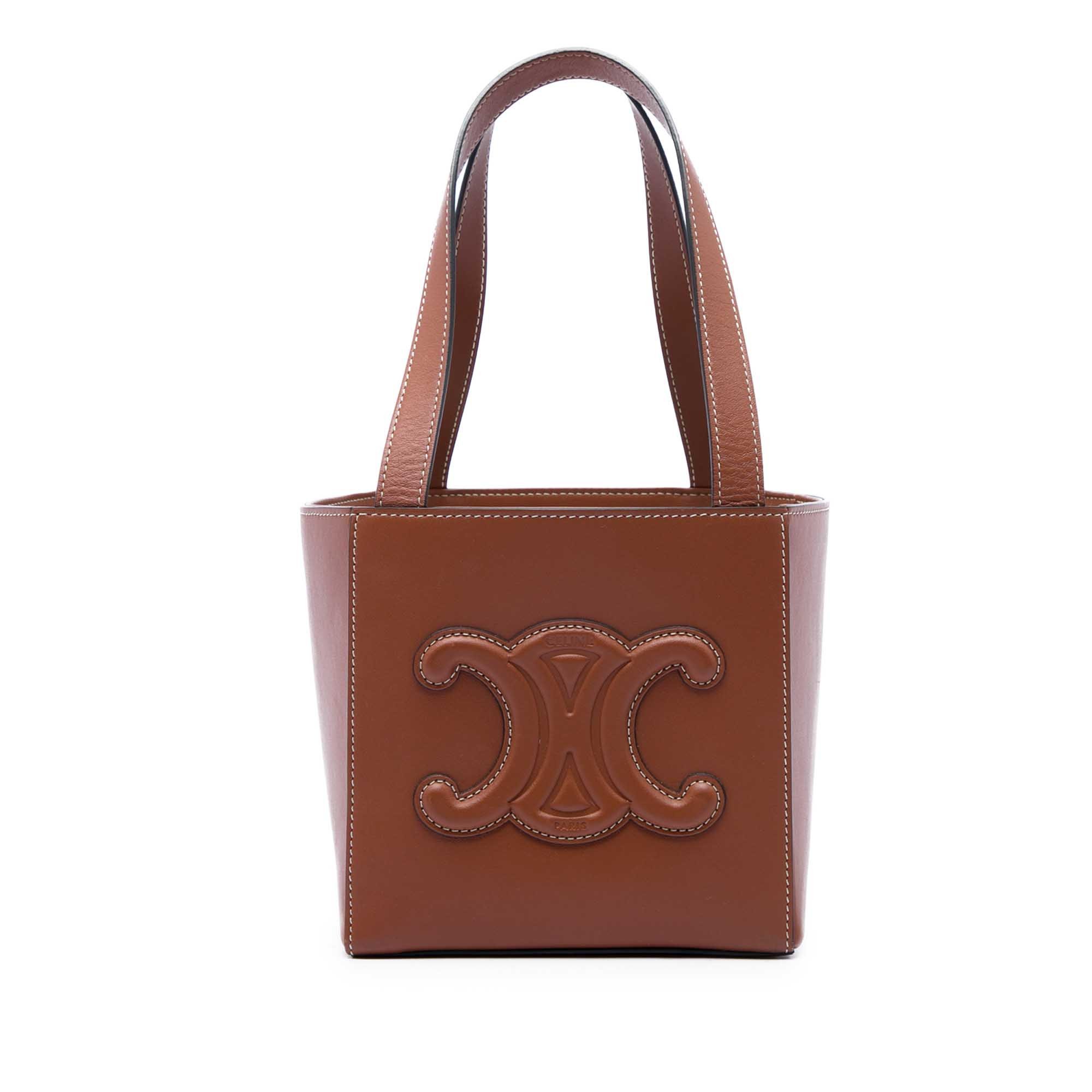 Triomphe leather handbag