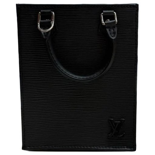 Plat leather handbag