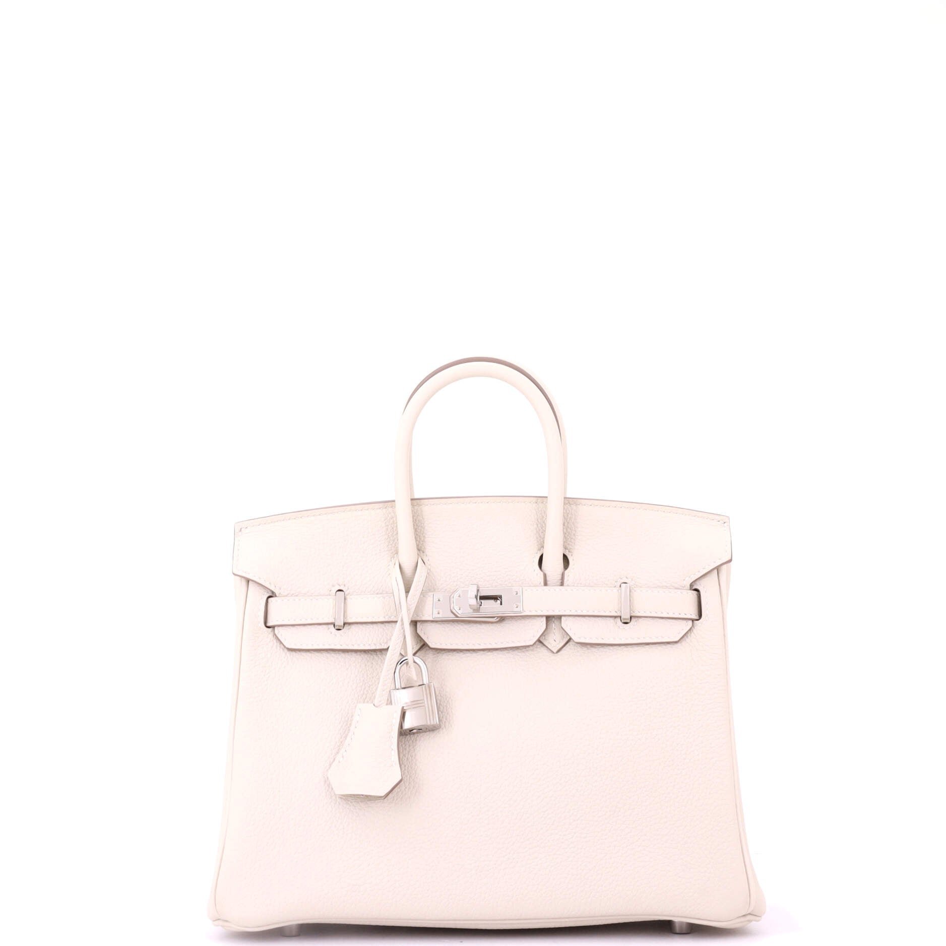 Hermes Birkin Handbag Light Togo with Palladium Hardware 25