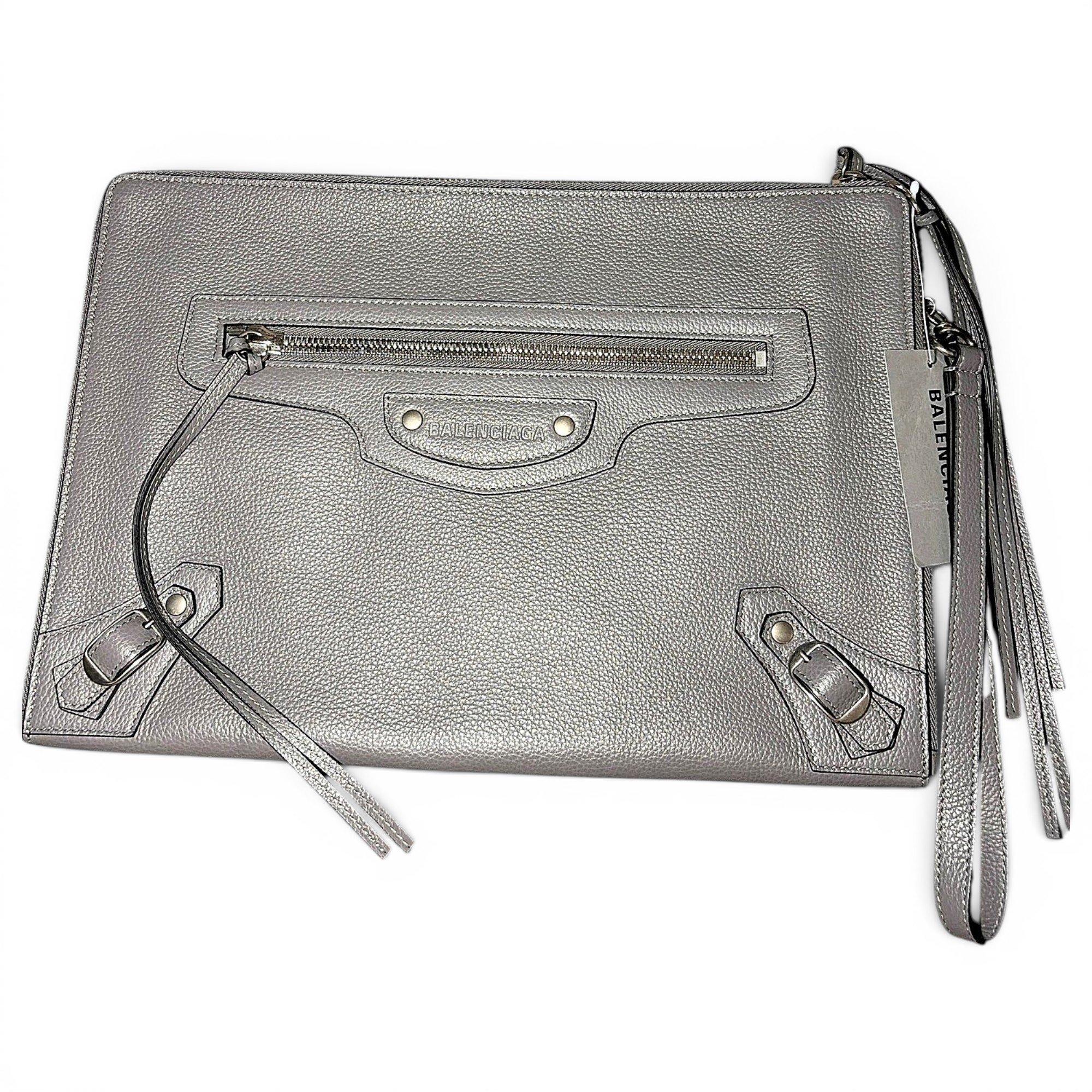 City Clip leather clutch bag