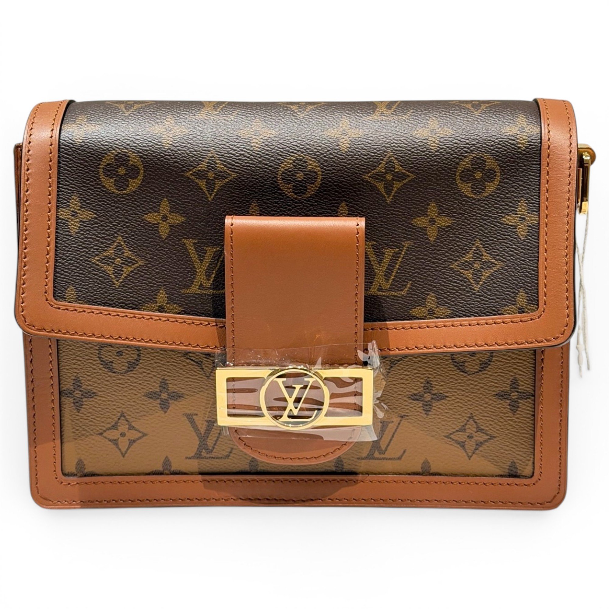 Dauphine leather handbag