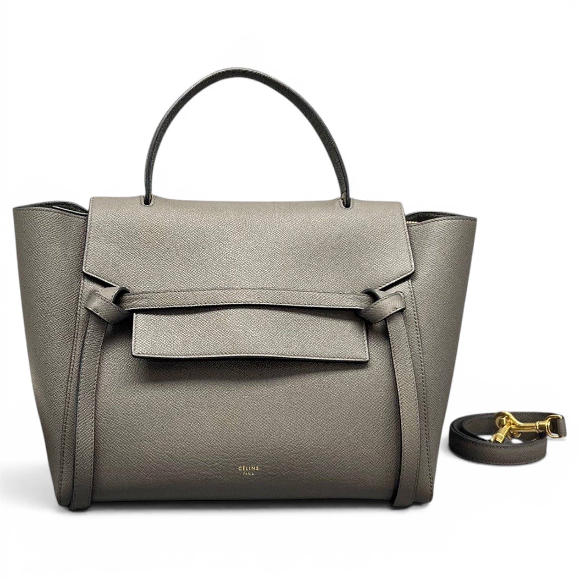 Belt leather handbag