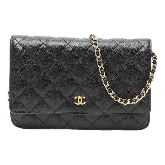 Wallet On Chain leather crossbody bag