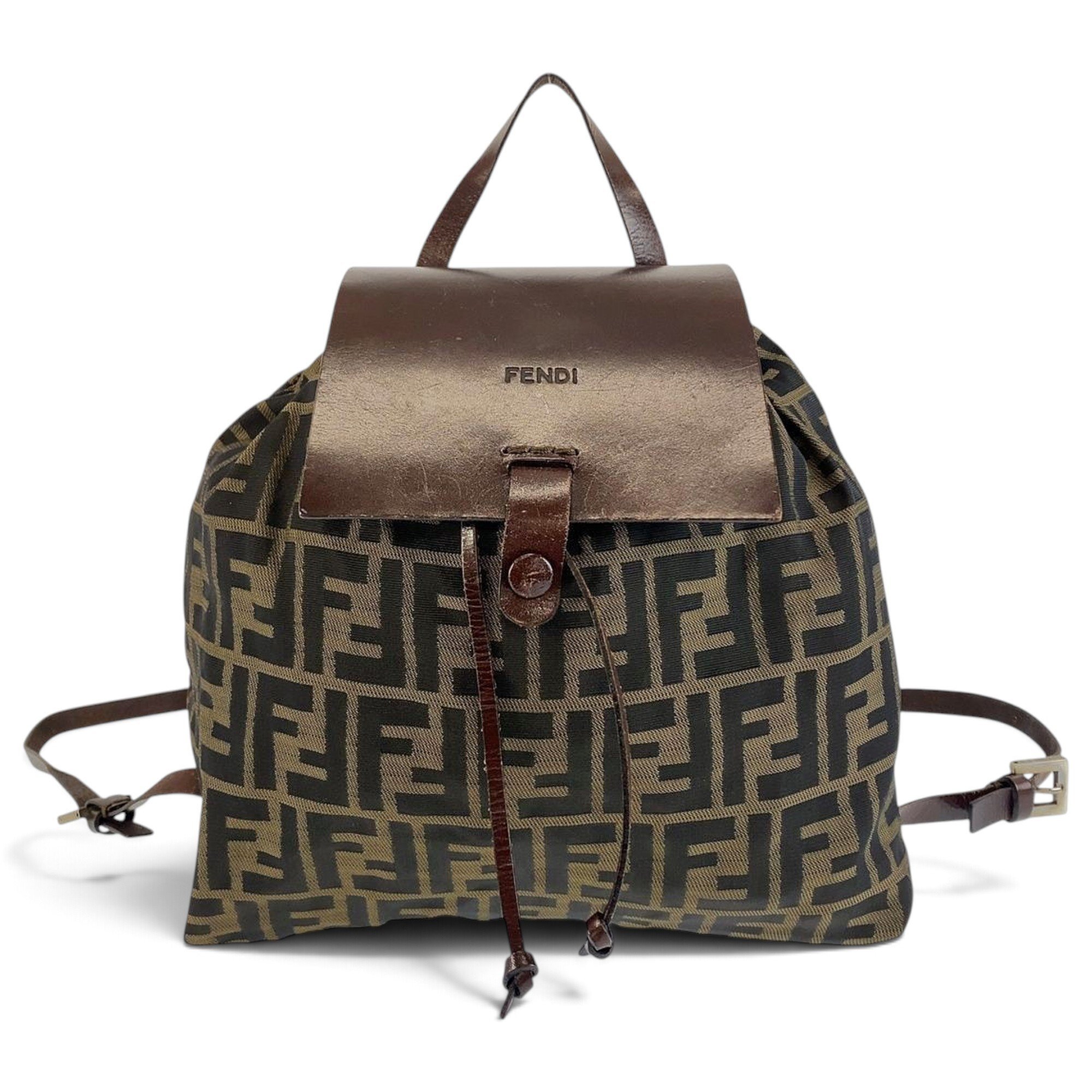 Leather backpack
