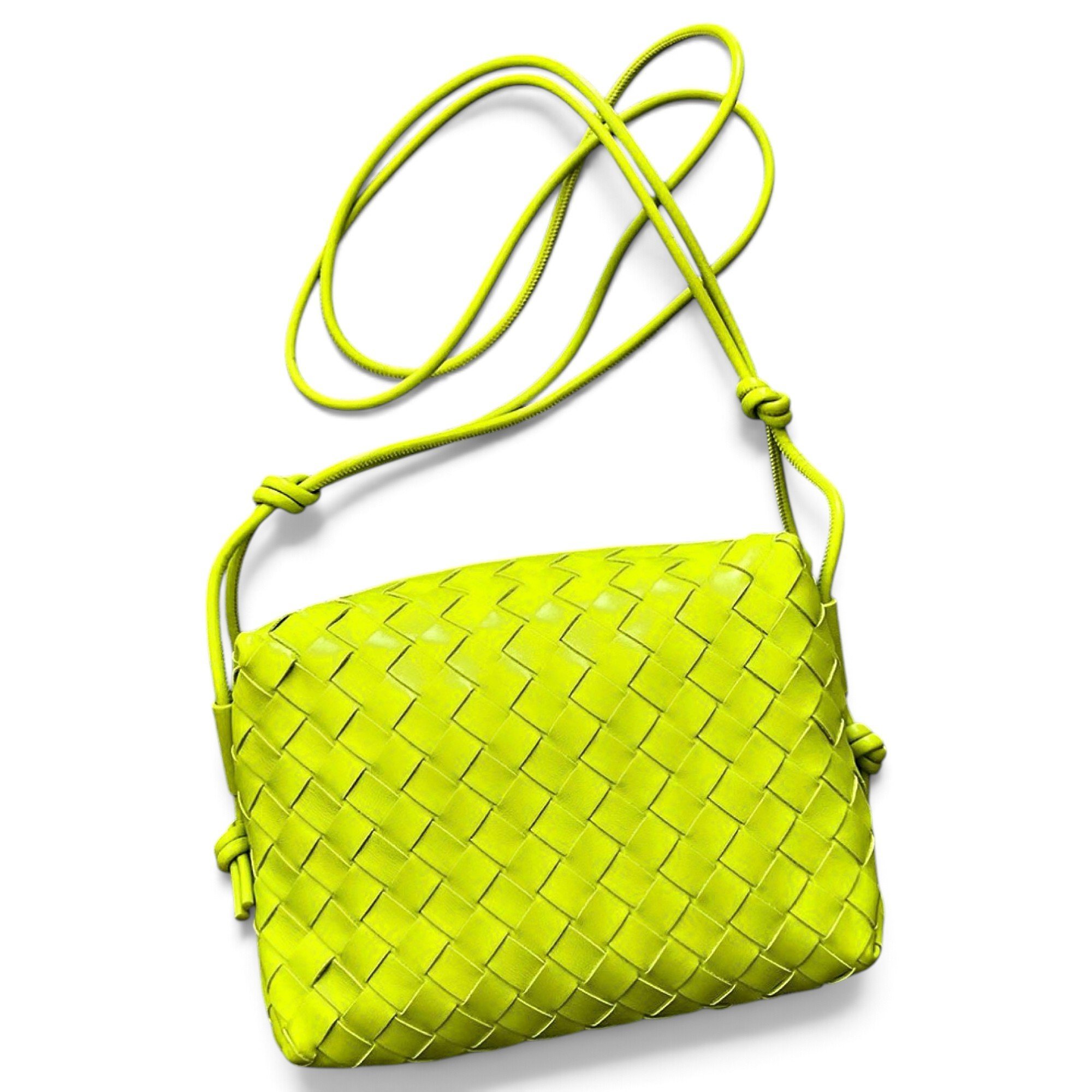 Loop leather crossbody bag