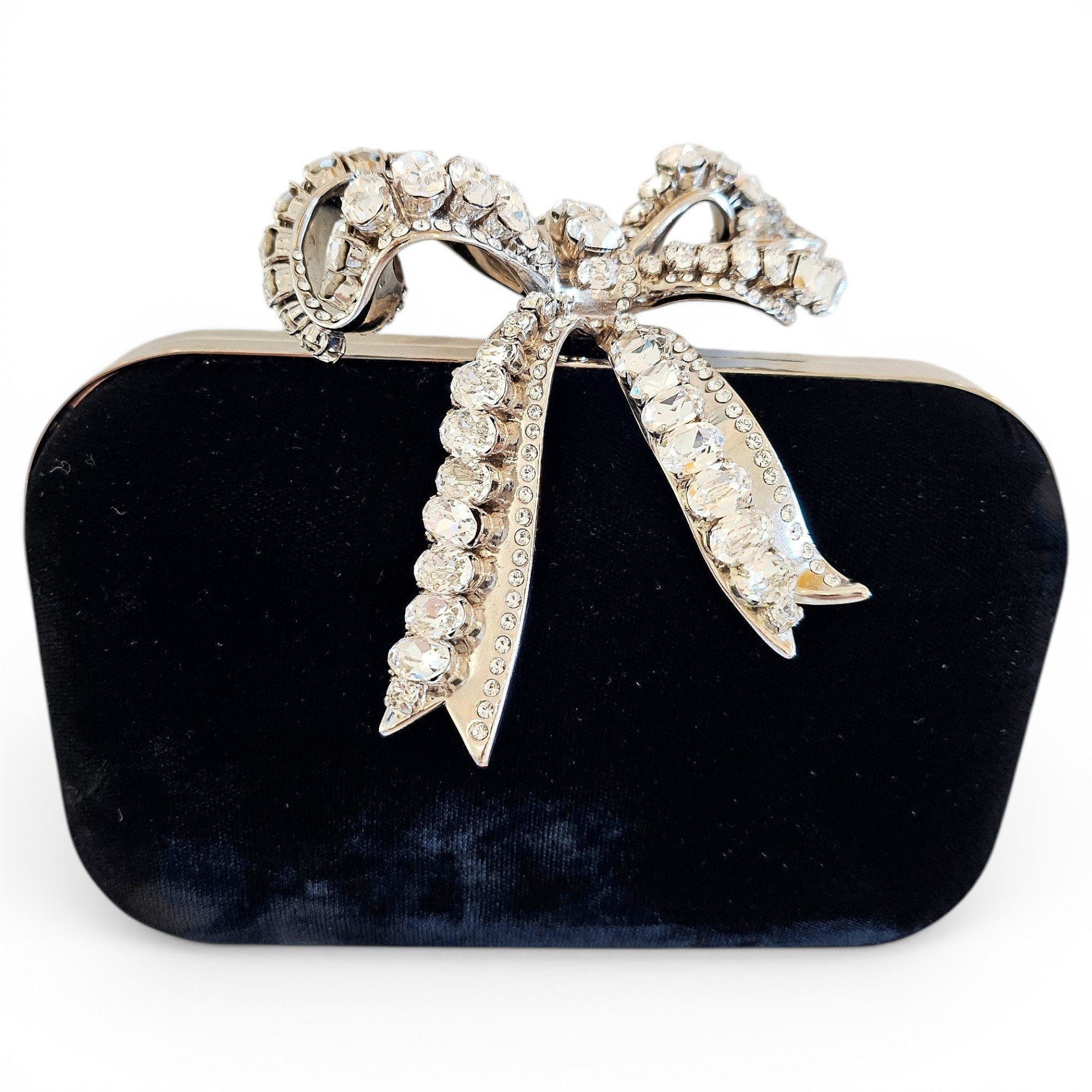 Velvet clutch bag