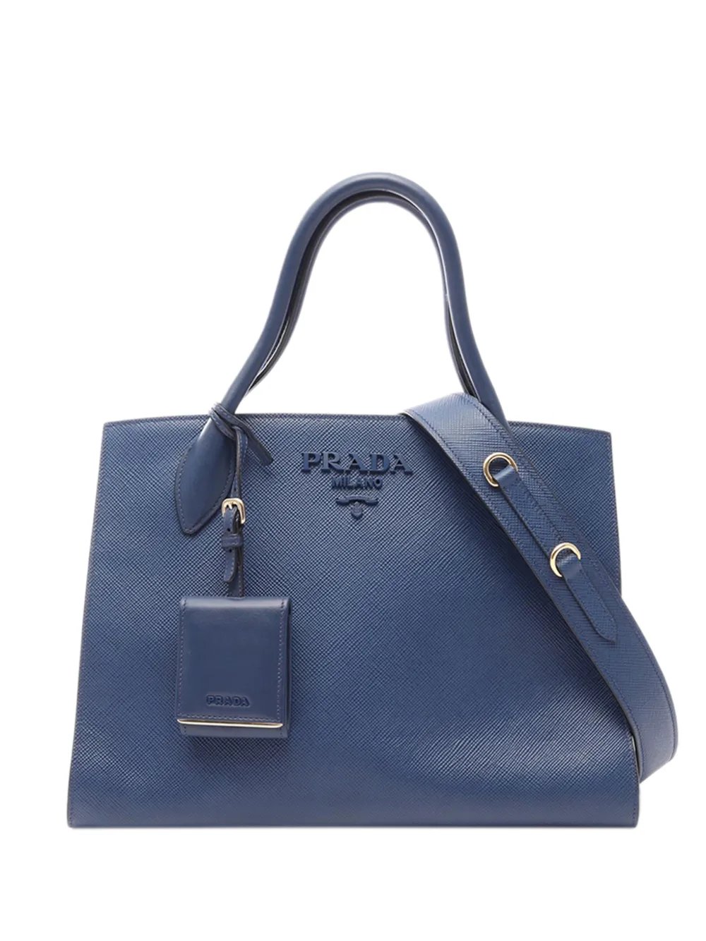 2010-2026 Medium Saffiano Cuir Monochrome Top Handle Tote satchel