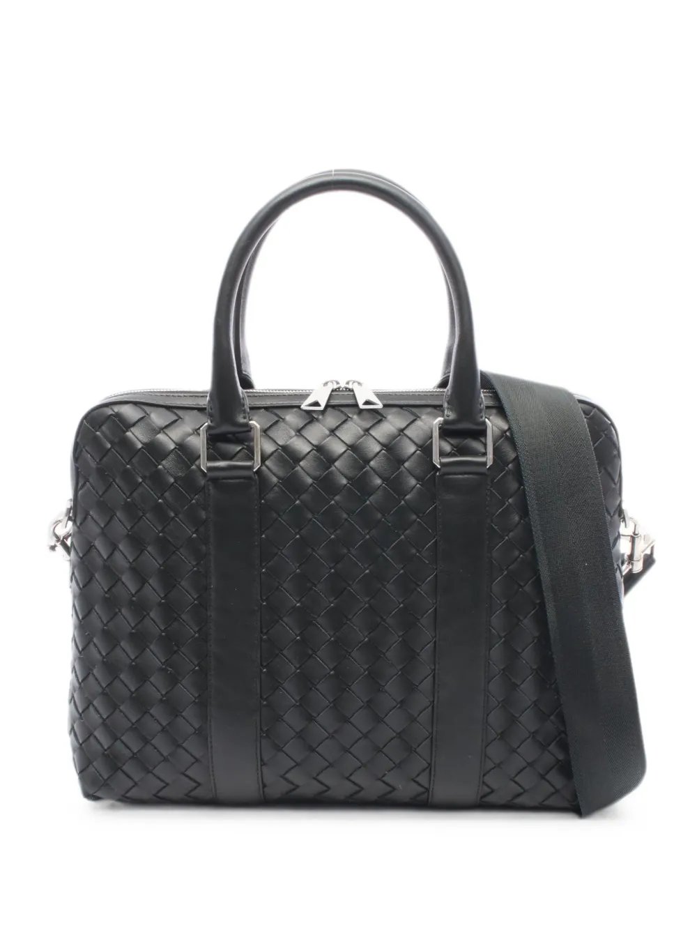 2010s Intrecciato leather briefcase