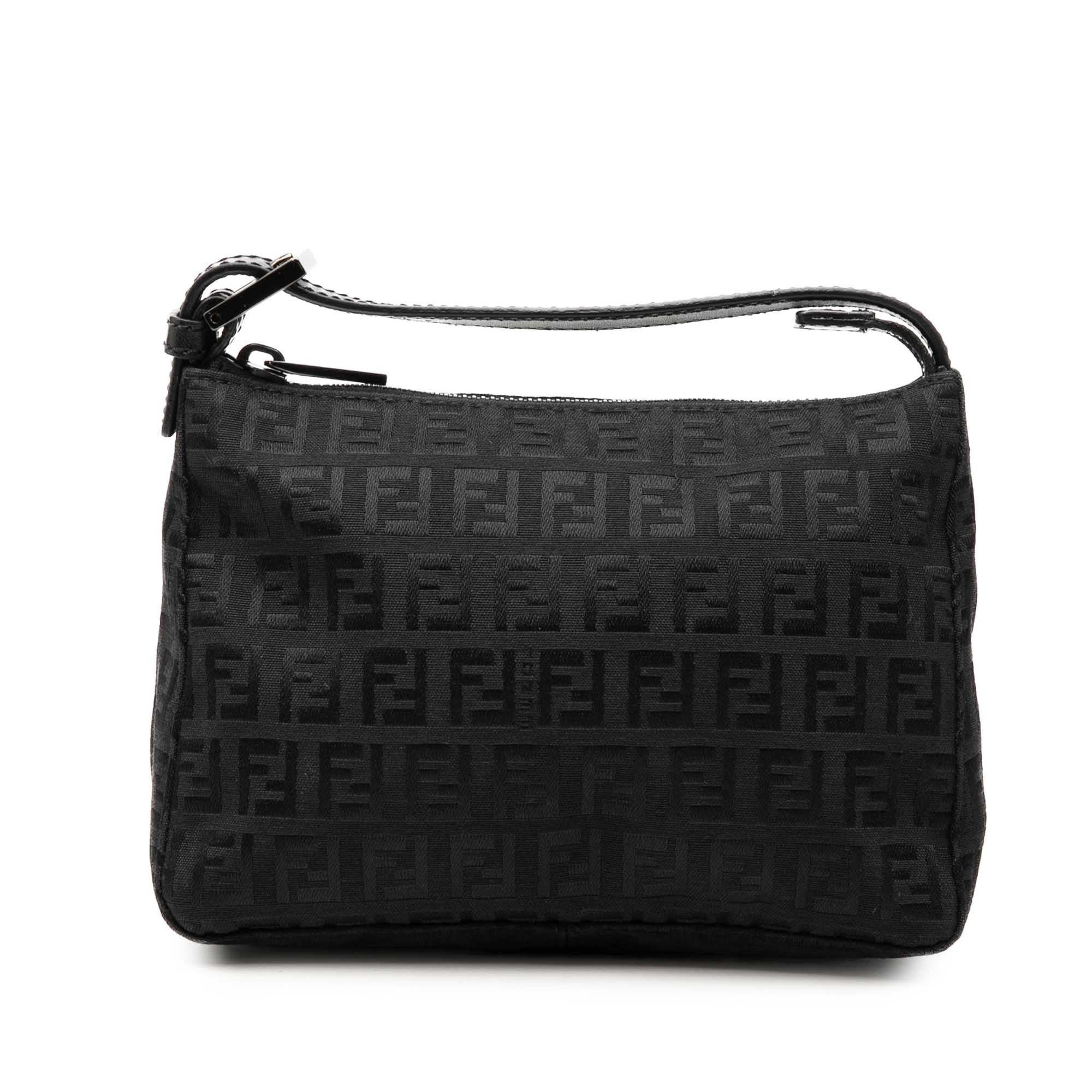 Pocket leather handbag