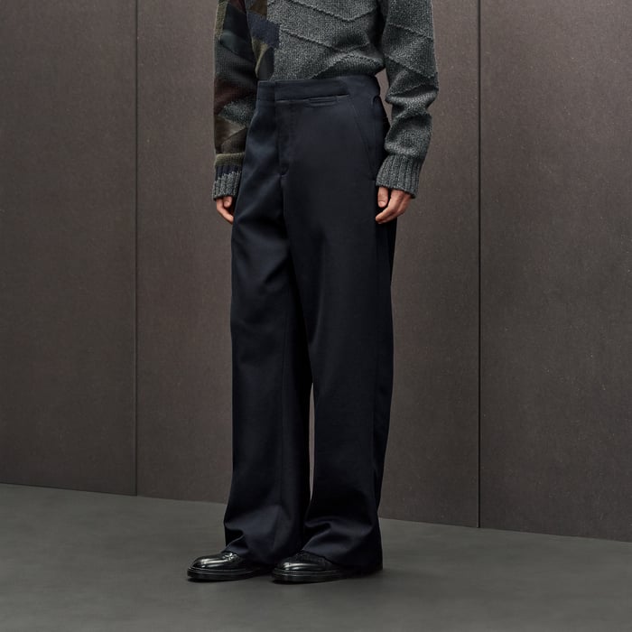 Marine Malte Pants With Belt Detail