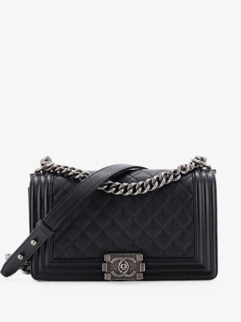 Boy Flap Bag Quilted Caviar Old Medium crossbody bag
