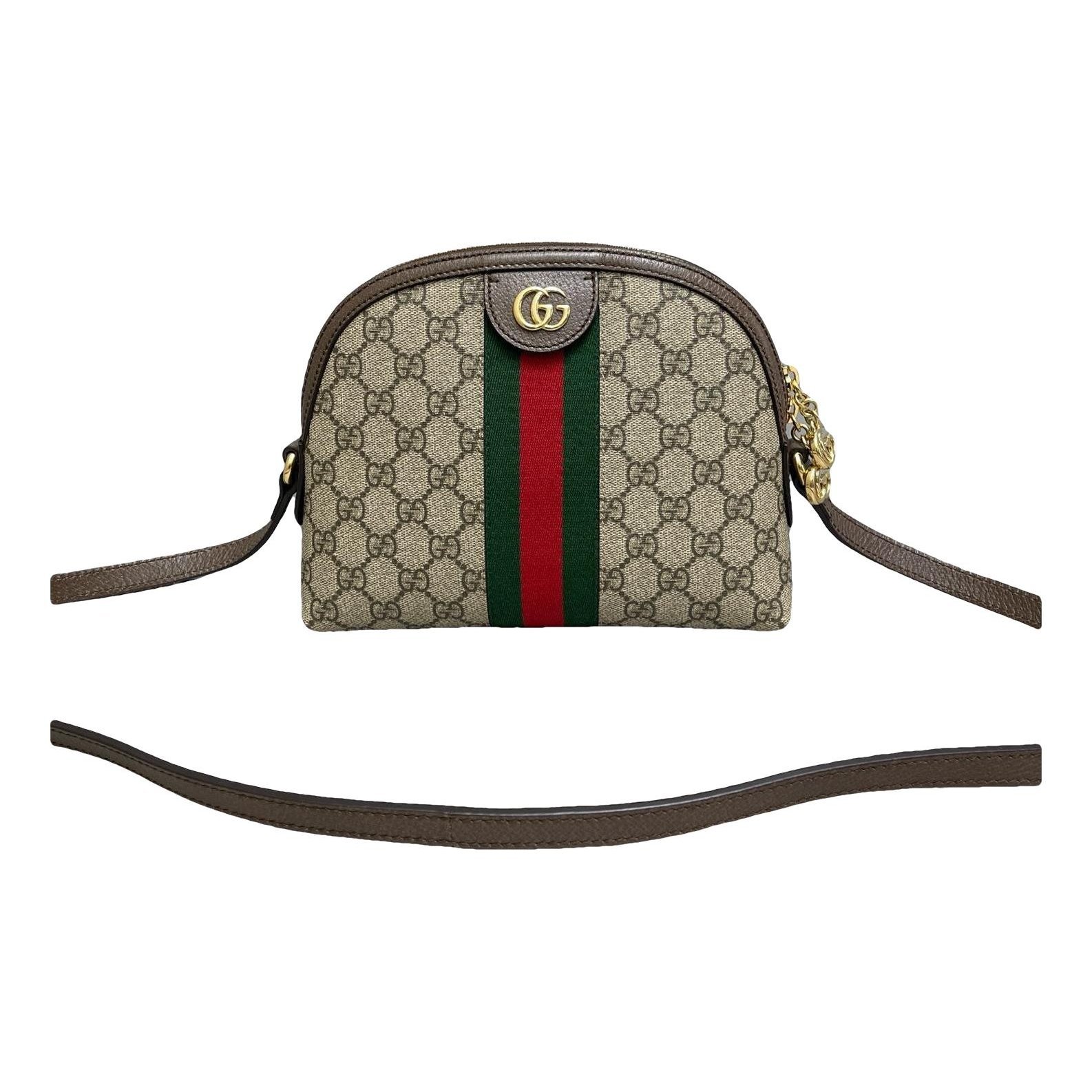 Ophidia Dome leather handbag