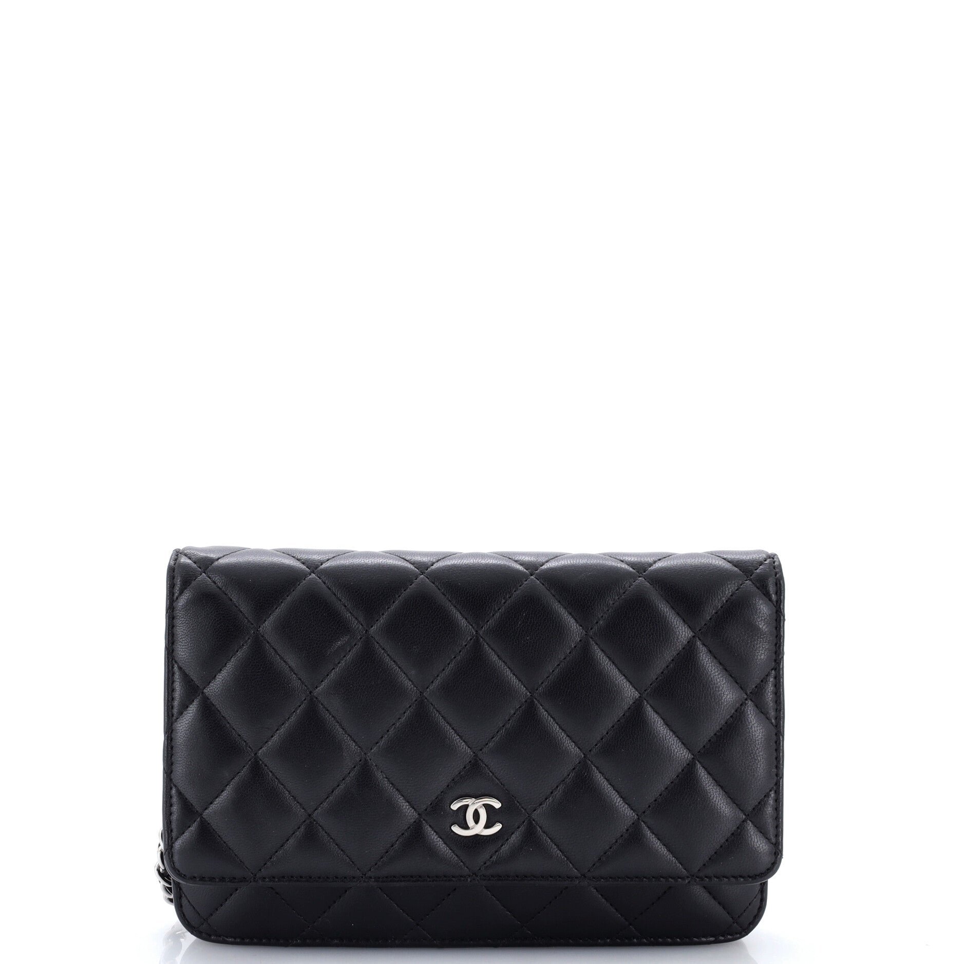 Wallet on Chain Quilted Lambskin