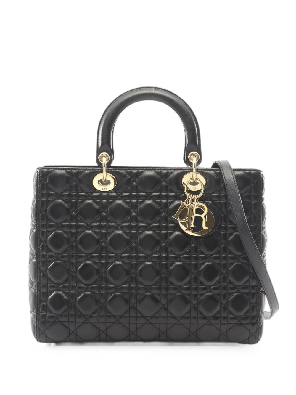 2010s large Lady Dior Cannage handbag