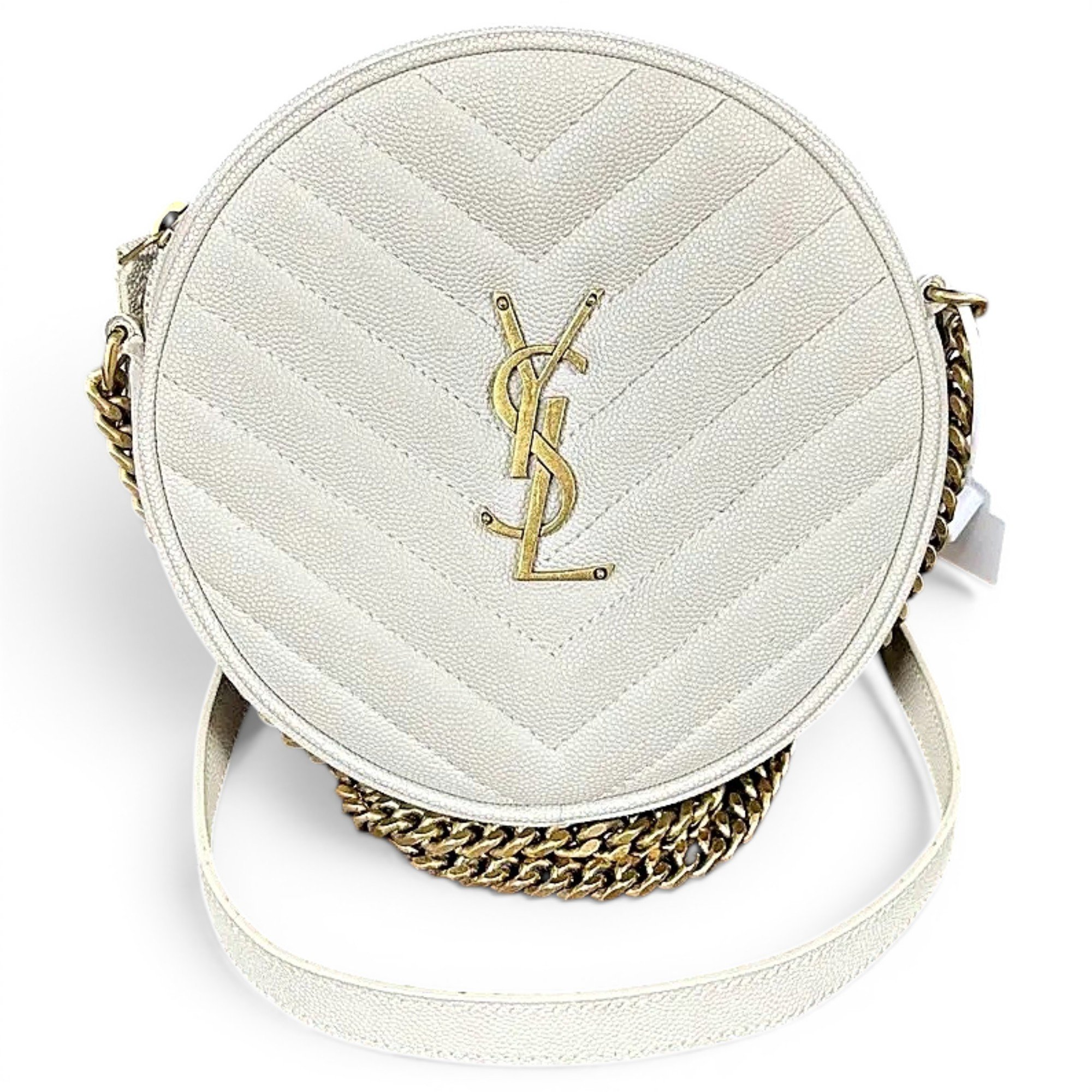 Vinyle leather handbag
