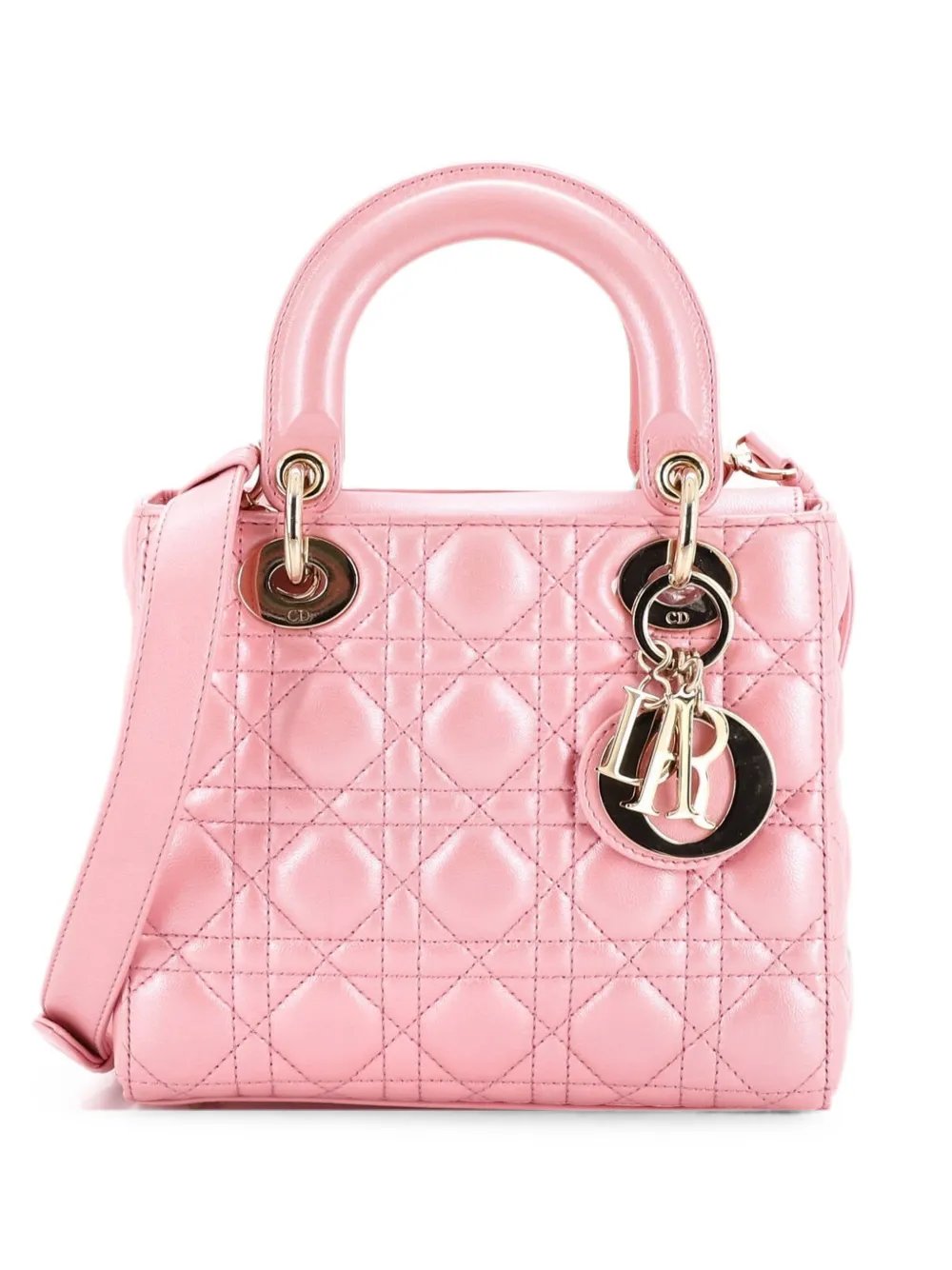 Lady Dior Bag Iridescent Cannage Quilt Lambskin Small shoulder bag