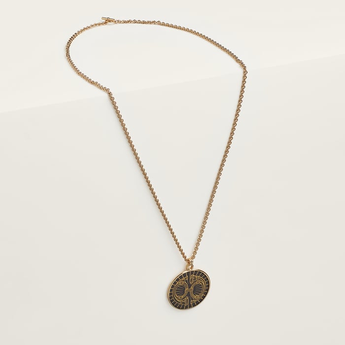 Medaille Bijou Deux Cors Necklace, Large Model