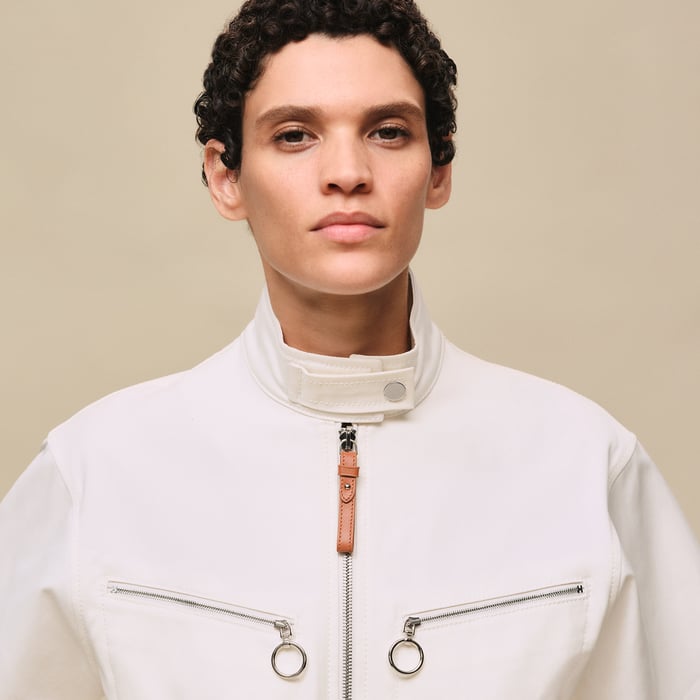 Blanc Naturel Double Cotton Twill Jumpsuit