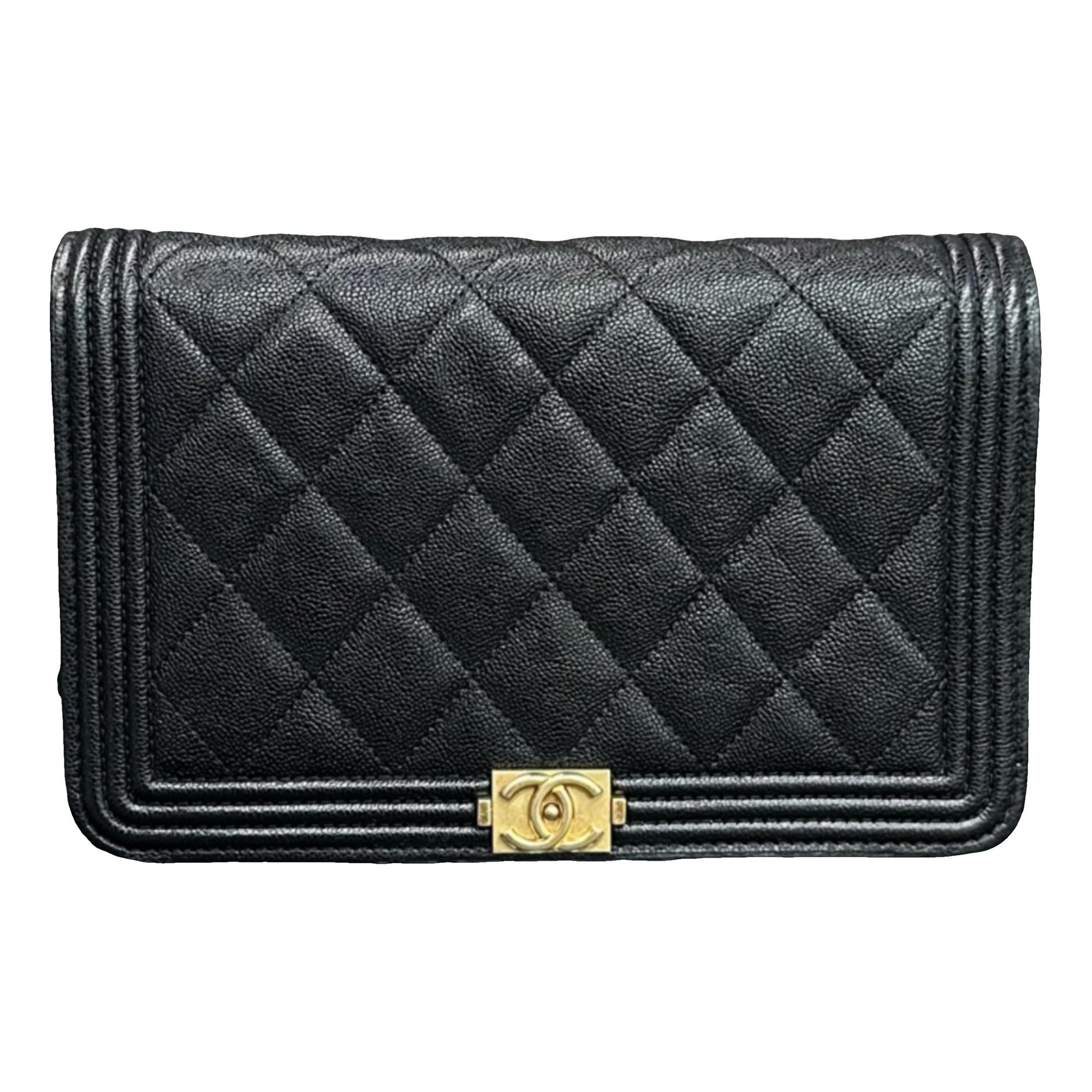 Wallet On Chain Boy leather crossbody bag