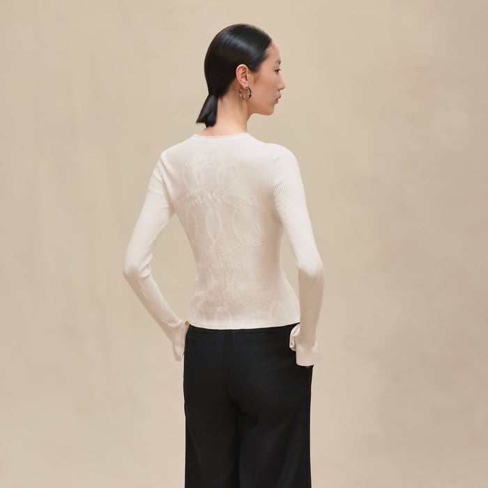 Blanc Naturel "Palefroi Remix" Light Long-sleeve Sweater