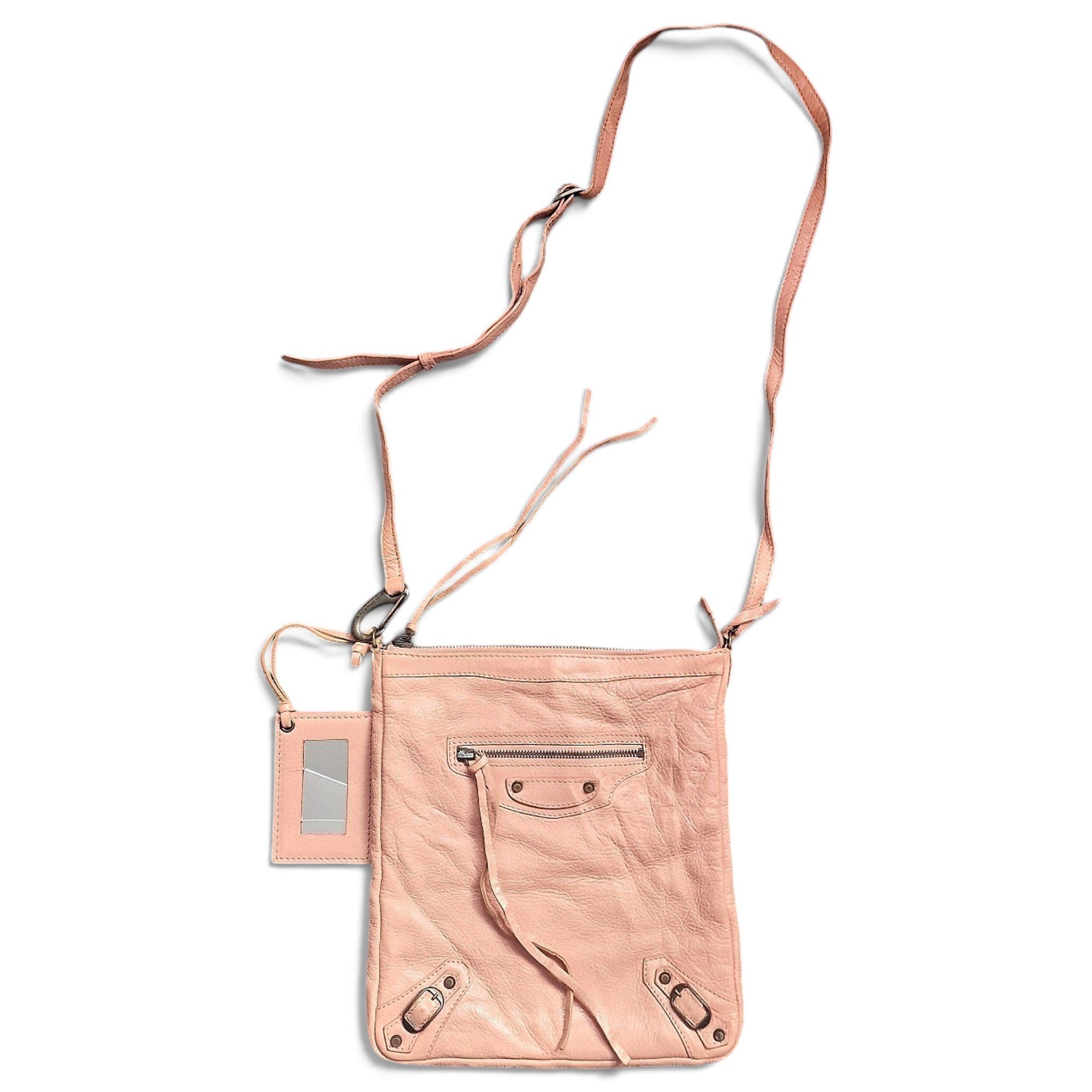 City leather crossbody bag