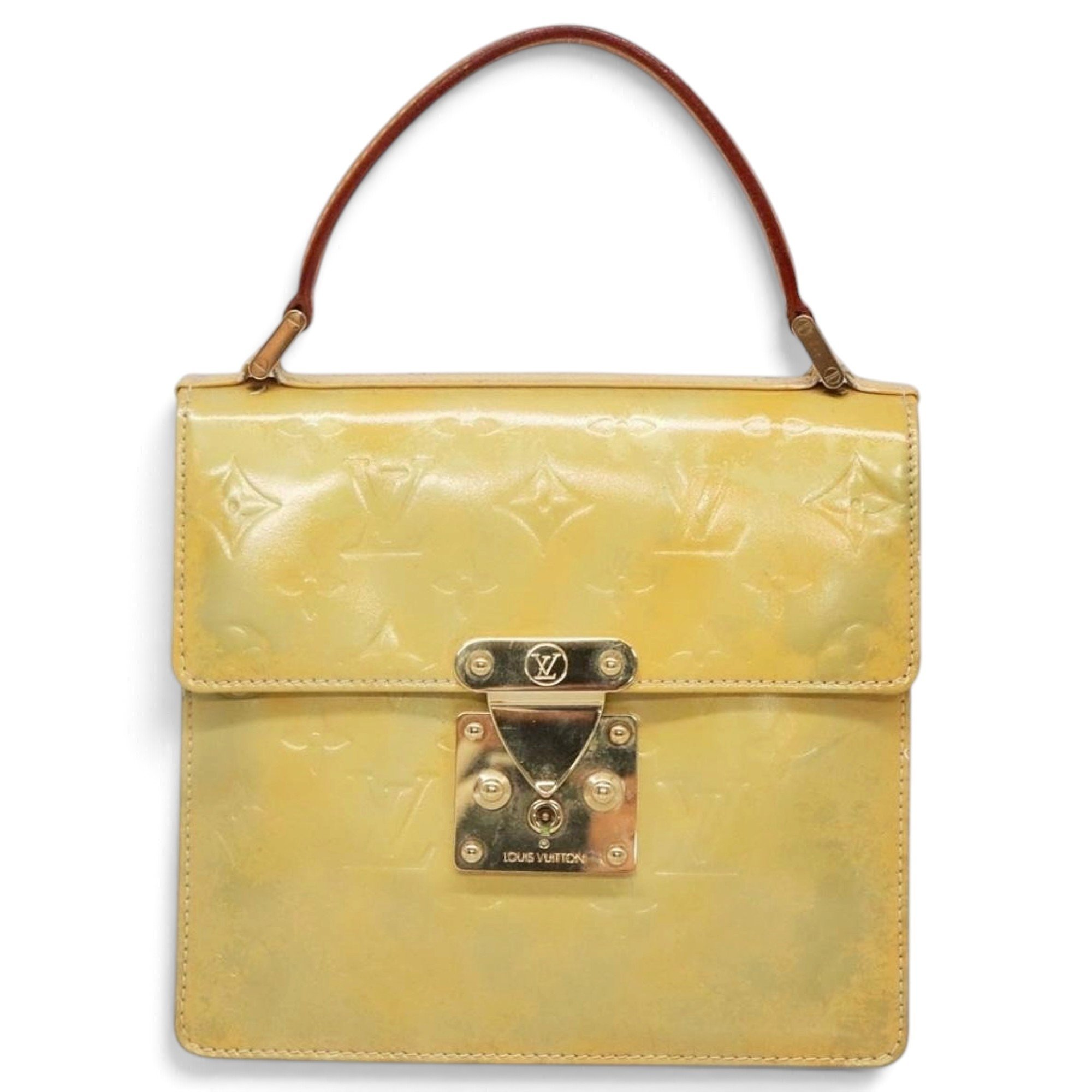 Spring street patent leather handbag