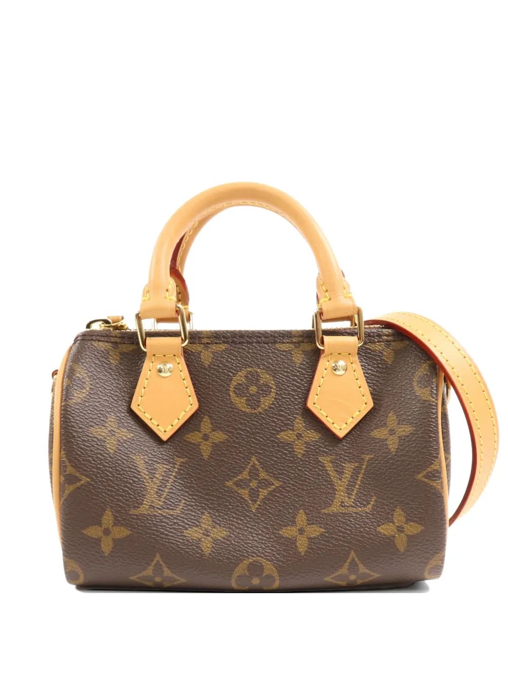 nano Speedy Monogram canvas tote bag