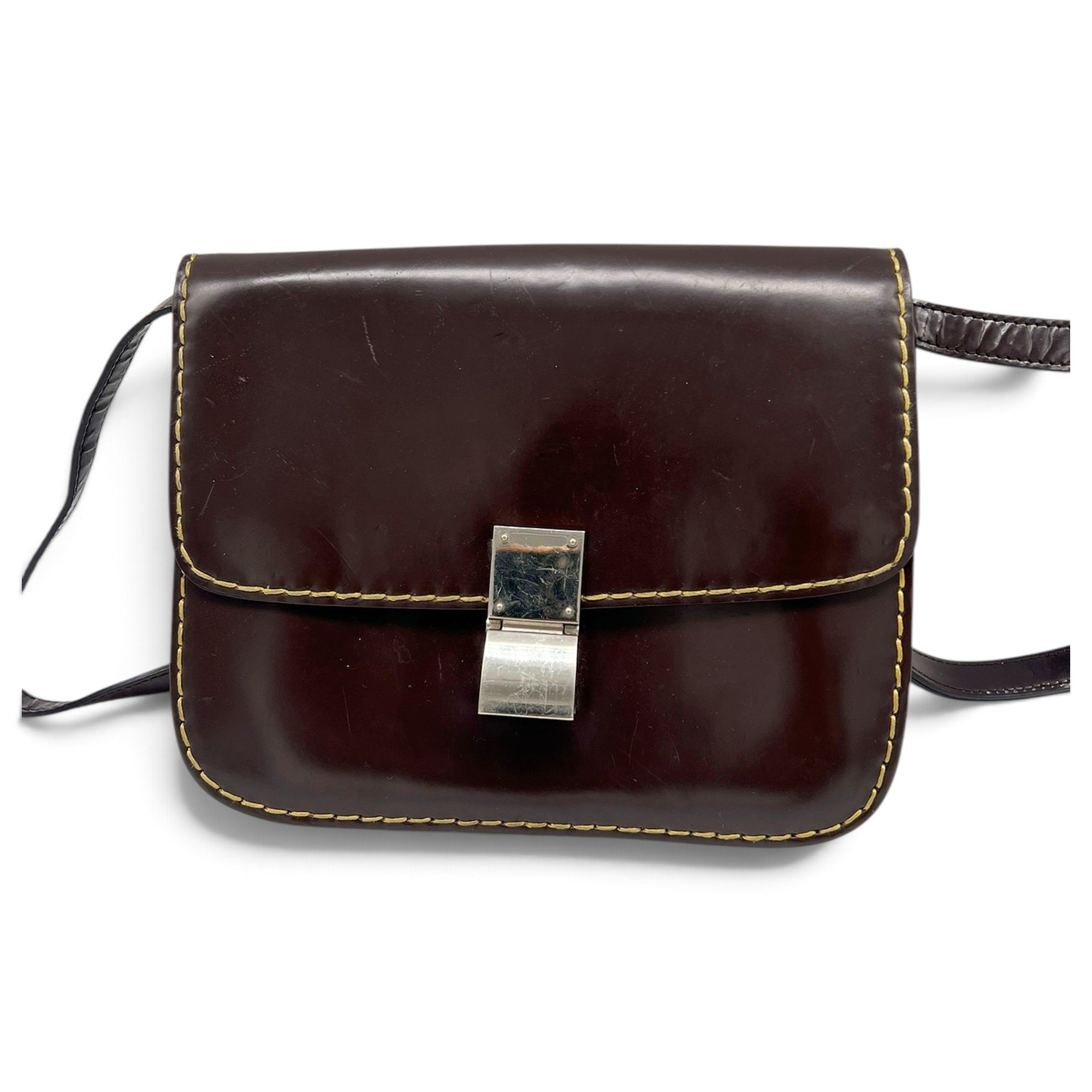 Classic leather crossbody bag