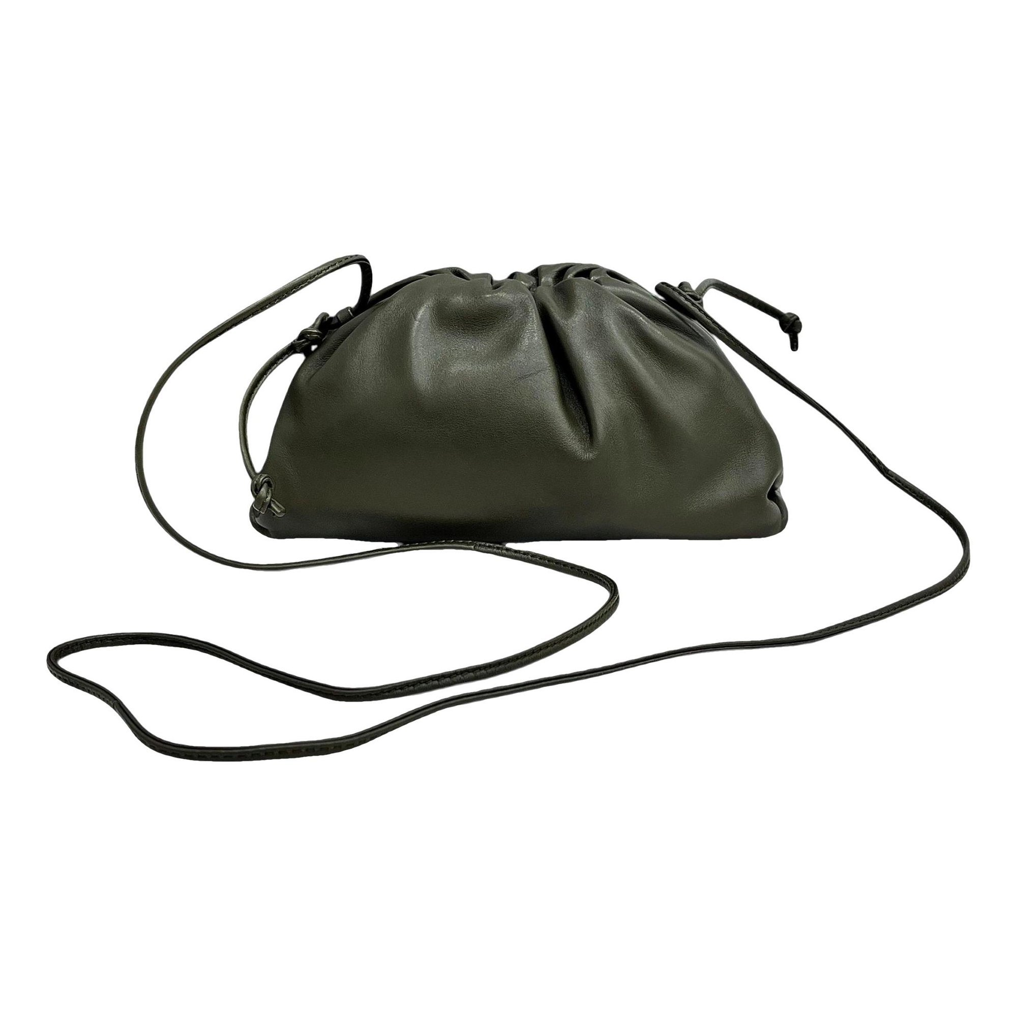 Pouch leather handbag