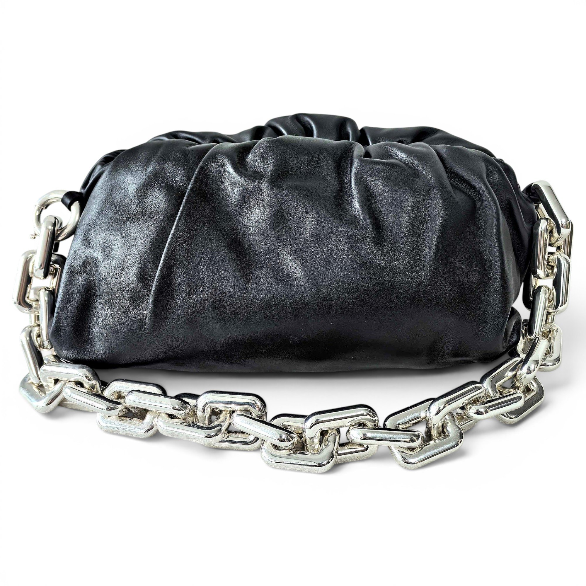 Chain Pouch leather handbag