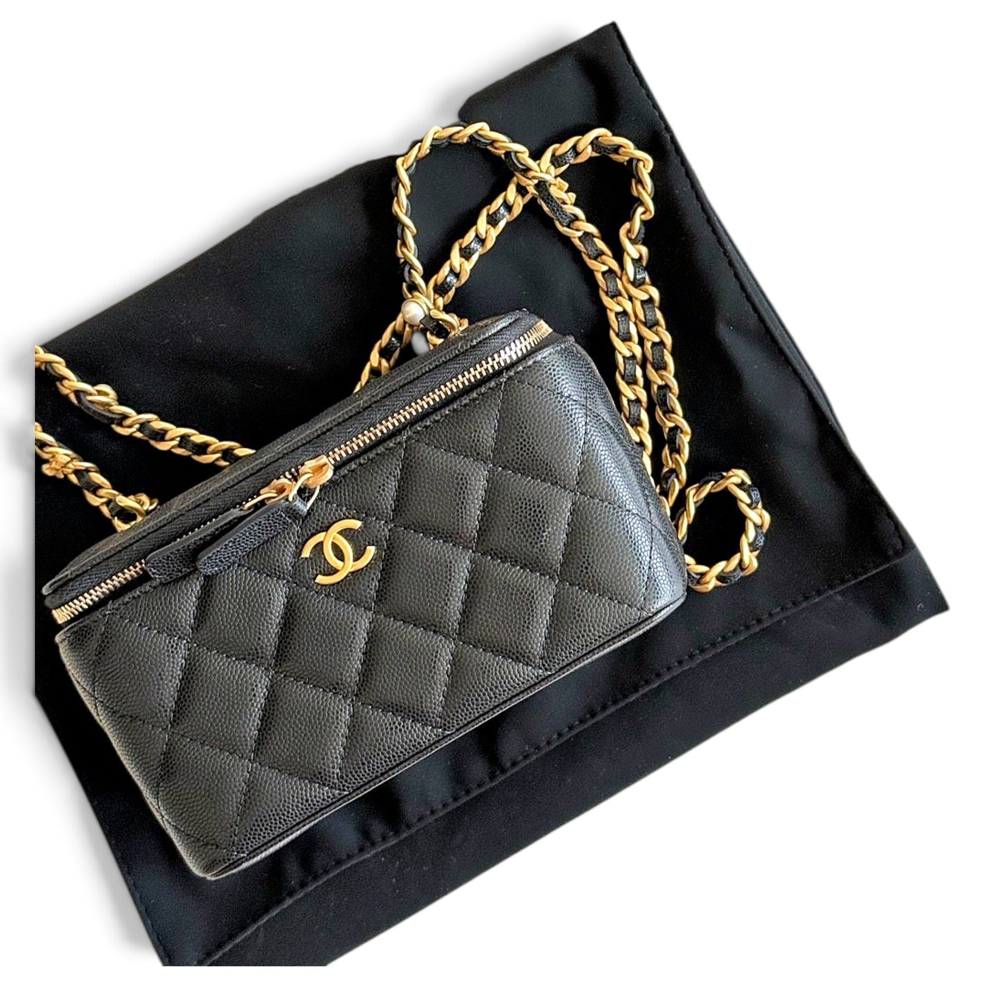 Vanity leather handbag