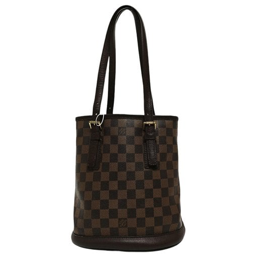 Bucket leather handbag
