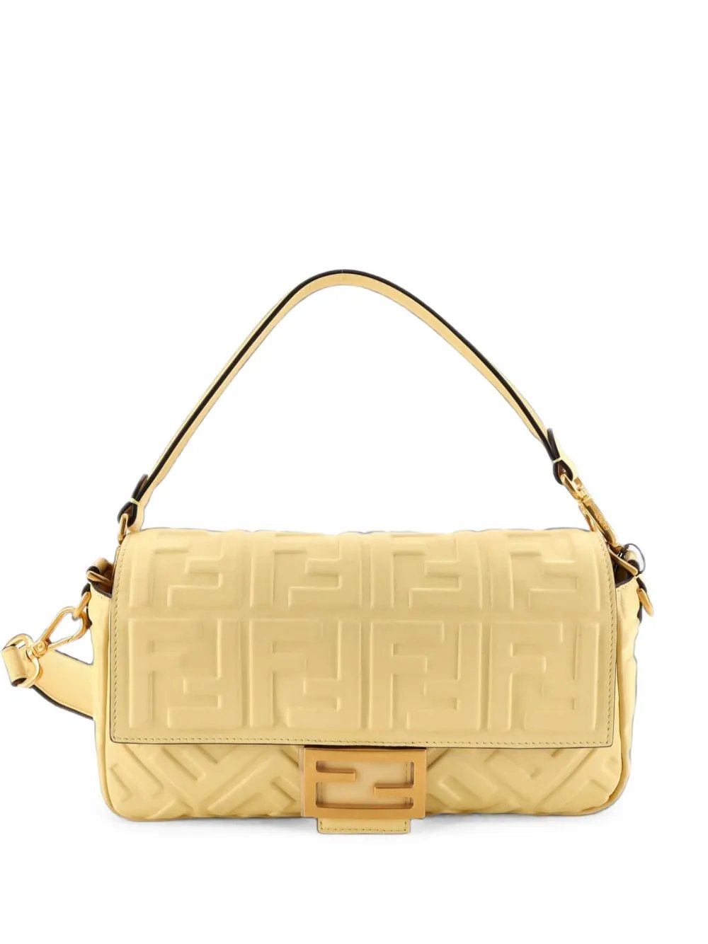 Baguette NM Bag Zucca Embossed Leather Medium crossbody bag